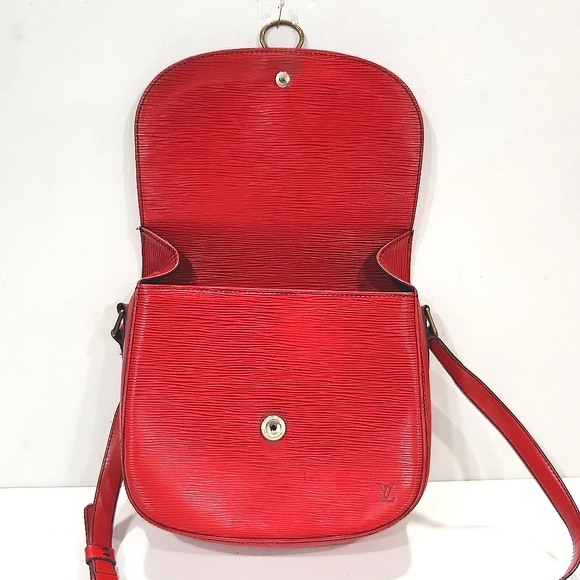 Louis Vuitton Epi Saint Cloud GM Red Crossbody Shoulder Bag Authentic - Picture 5 of 16